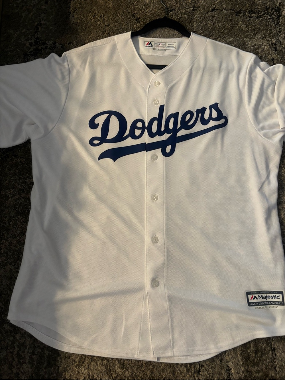Majestic Los Angeles Dodgers, Cool Base blank jersey, authentic MLB men’s XL